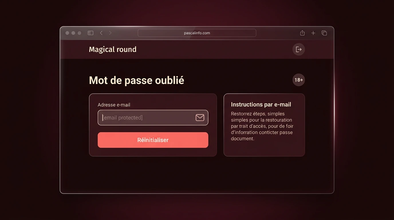 Récupération du mot de passe