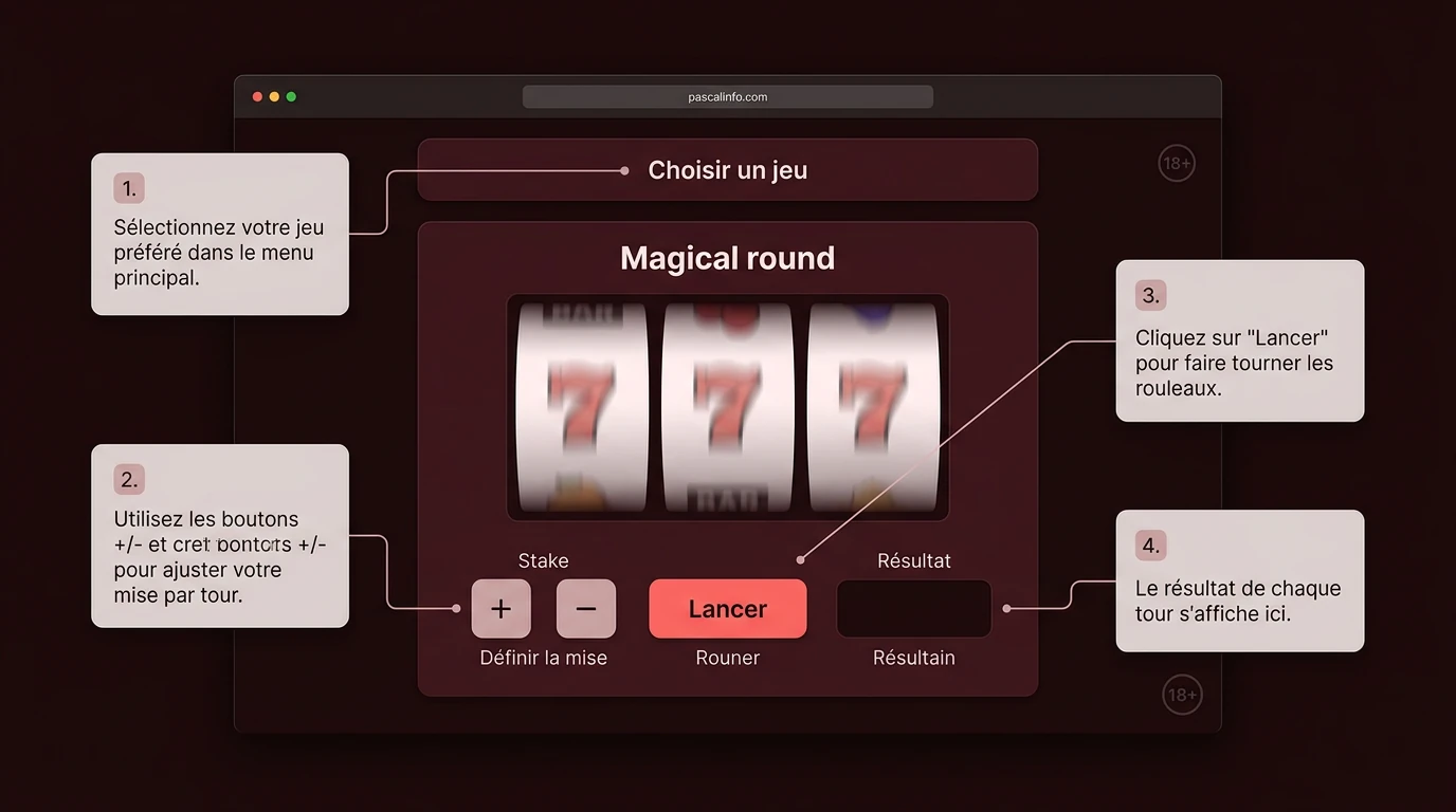 Comment jouer aux magic spin slot